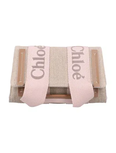 Chloé Women's Woody Clutch In Blushy Beige