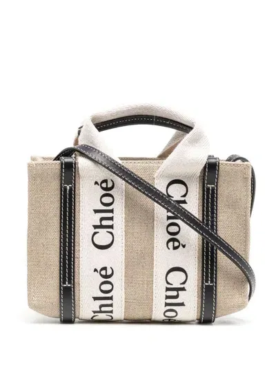 Chloé Woody Bag In White