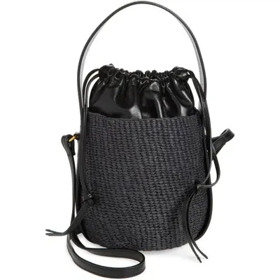 Chloé Woody Basket Bucket Bag In 001 Black