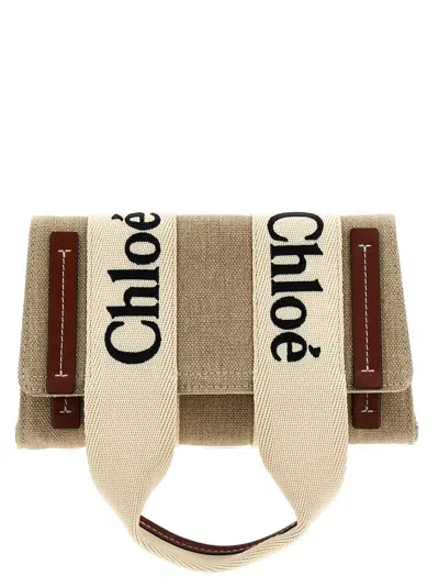 Chloé Woody Fanny Pack In White