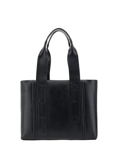 Chloé Woody Handbag In Black