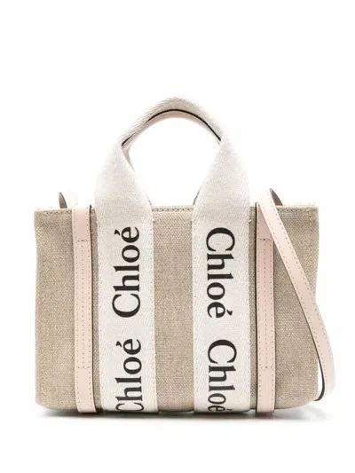 Chloé Woody Mini In Cement Pink