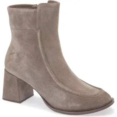 Chocolat Blu Haru Bootie In Taupe Suede