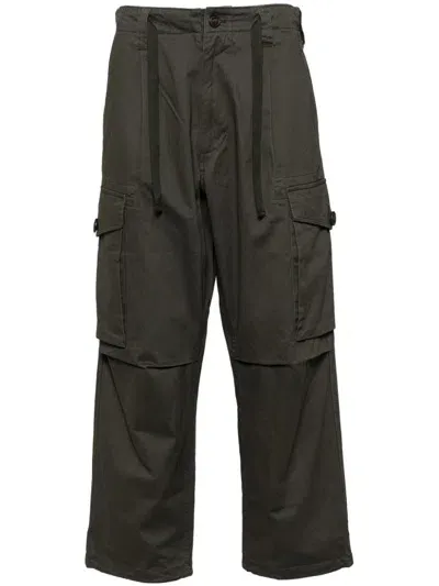 Chocoolate Cargo Tapered Trousers In Green