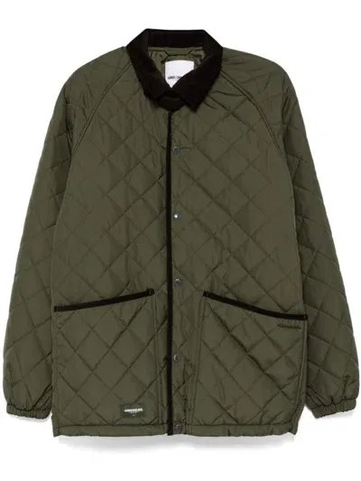 Chocoolate Diamond-pattern Jacket In Green