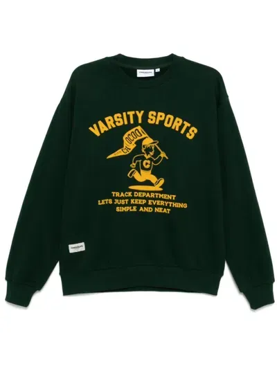 Chocoolate Graphic-print Sweatshirt In Green