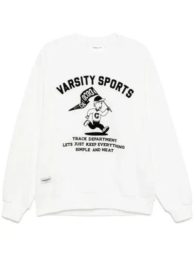 Chocoolate Graphic-print Sweatshirt In White