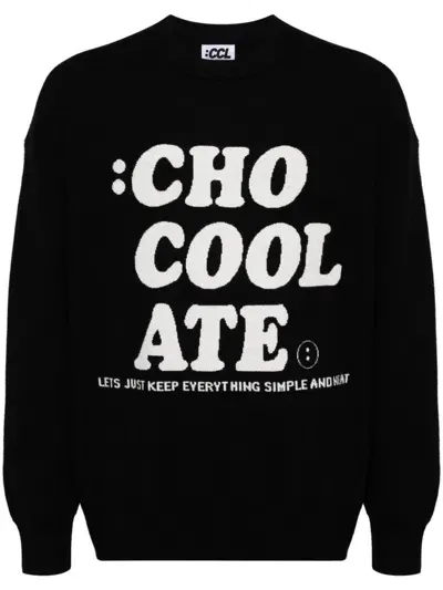 Chocoolate Logo Jumper In Black