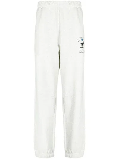 Chocoolate Logo-print Cotton Track Pants In Grey