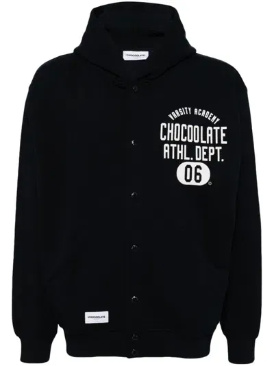 Chocoolate Logo-print Jacket In Blue