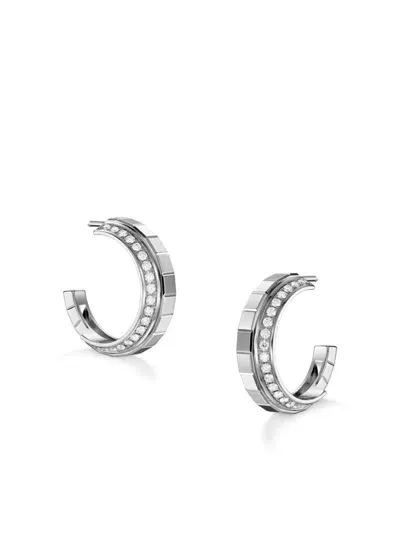 Chopard 18kt White Gold Ice Cube Diamond Earrings