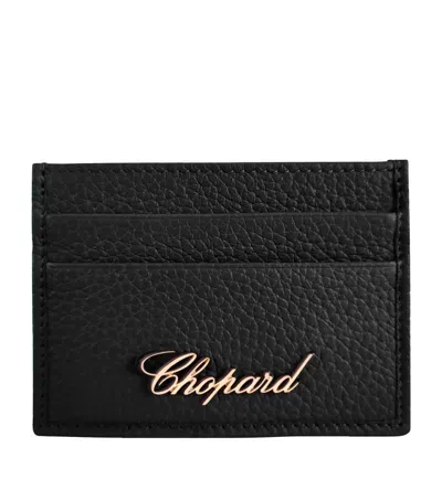 Chopard Leather Classic Card Holder In Black