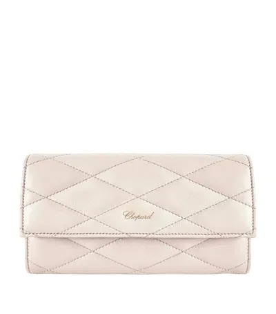 Chopard Leather Classic Continental Wallet In White