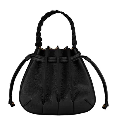 Chopard Mini Leather Gem Bucket Bag In Black