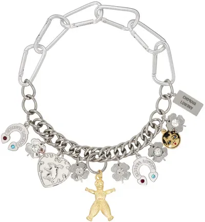 Chopova Lowena Silver Classic Charm Necklace