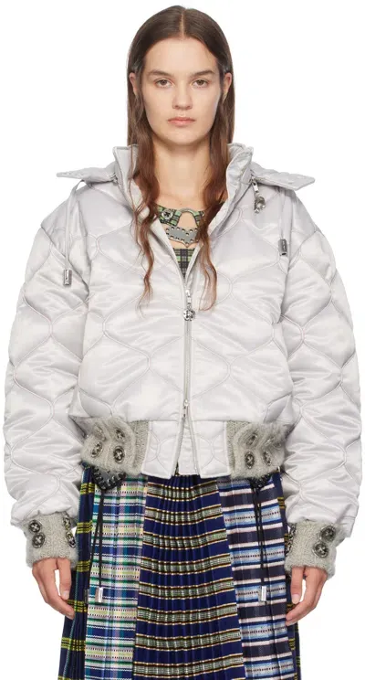 Chopova Lowena Silver Lovey Puffer Jacket