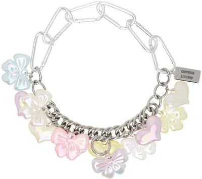 Chopova Lowena Silver Pastel Lover Necklace In Multi