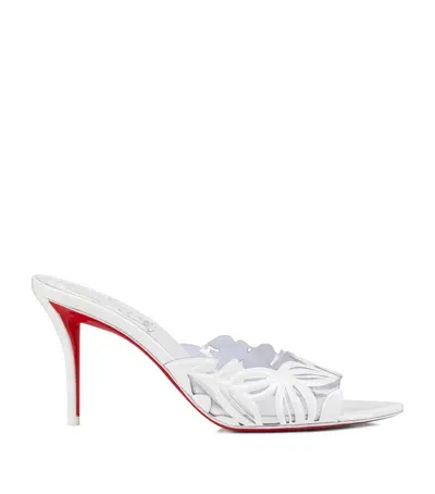 Christian Louboutin Apostropha Petunia Pvc Mules 80 In Red