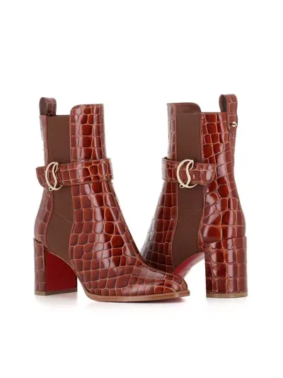 Christian Louboutin Chelsea Cl Chelsea Booty 70 In Cognac