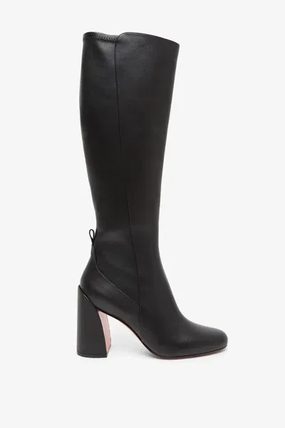 Christian Louboutin Jane Botta 55 Leather Knee Boots In Black