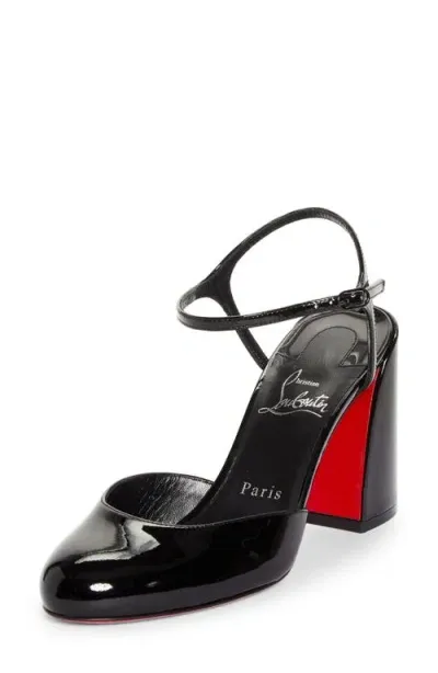 Christian Louboutin Jane Quarter Strap Pump In Black