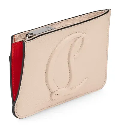 Christian Louboutin Leather By My Side Keycase In Pink