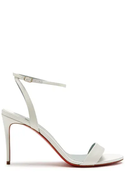 Christian Louboutin Loubi Girl 85mm Satin Sandals In White