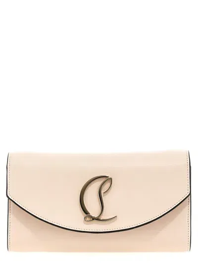 Christian Louboutin Loubi54 Logo Plaque Wallet In Pink