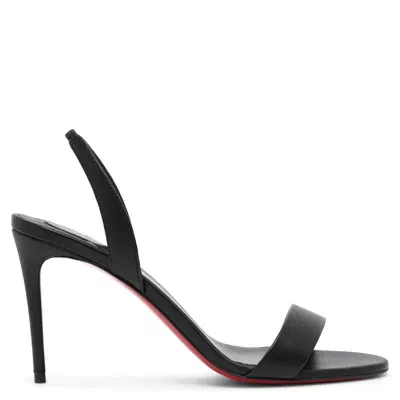 Christian Louboutin O Marylin 85 Black Leather Sandals