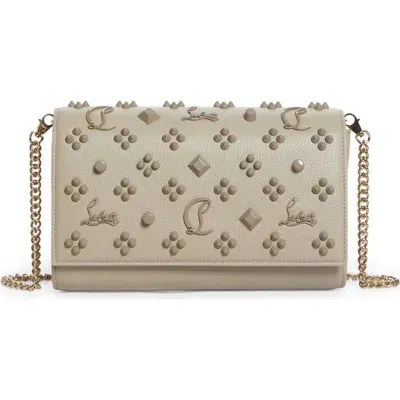 Christian Louboutin Paloma Empire Calfskin Clutch In C989 Saharienne/ Saharienne