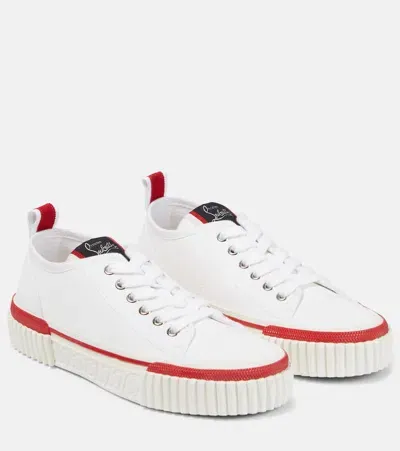 Christian Louboutin Pedro Canvas Sneakers In Multicoloured