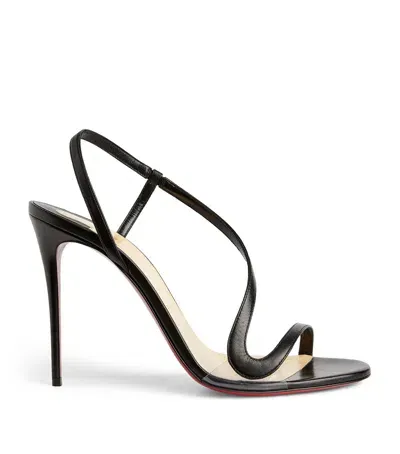 Christian Louboutin Rosalie Leather Sandals 100 In Black