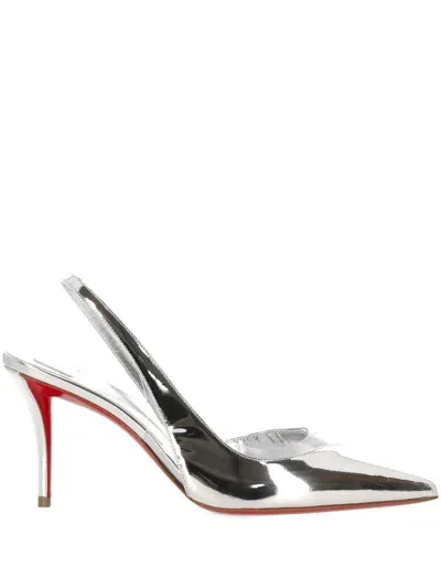 Christian Louboutin Sandals In Silver/silver