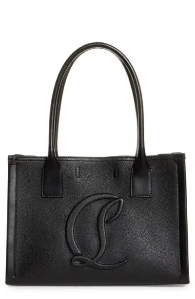 Christian Louboutin Small By My Side Tote In Black/black/black