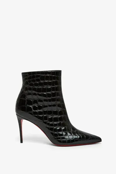 Christian Louboutin So Kate 85 Black Calf Ali Boots