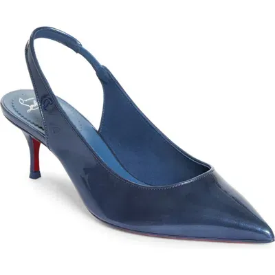 Christian Louboutin Sporty Kate Slingback Pump In Denim/lin Denim