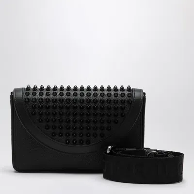 Christian Louboutin Studded Black Leather Shoulder Bag Men