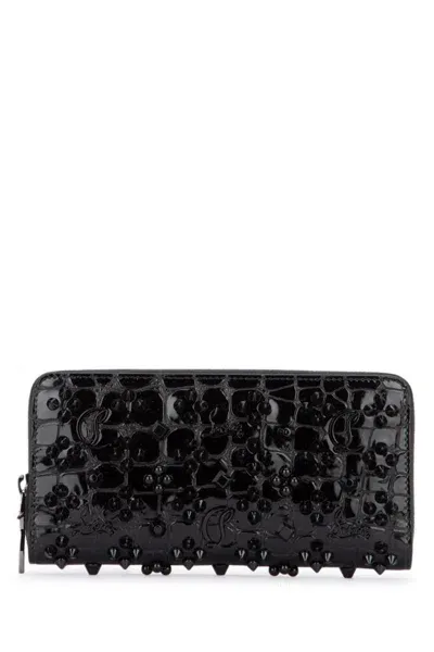 Christian Louboutin W Panettone Wallet Nv Clf Ali Soft/sp Loubinthesky In Black