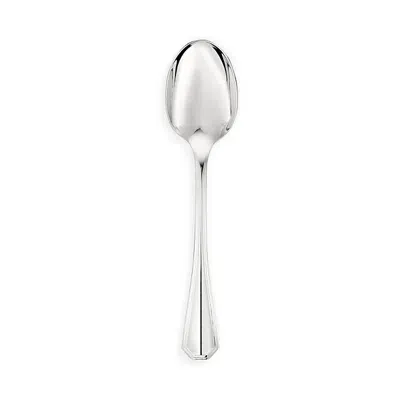 Christofle America Silverplate Dessert Spoon In Gray