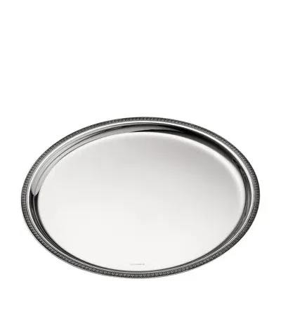 Christofle Malmaison Round Tray In White