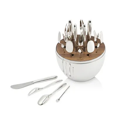 Christofle Mood Party Flatware Set In Metallic