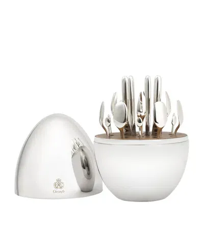 Christofle Mood Party Cutlery Case In White