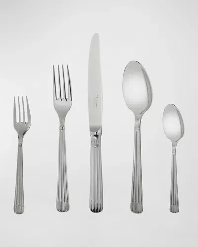 Christofle Osiris 5-piece Stainless Steel Flatware Place Setting In Gray