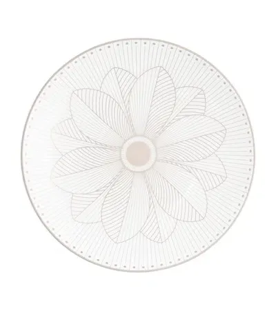 Christofle Porcelain Malmaison Platinum Impériale Bread Plate In Silver