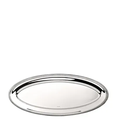 Christofle Silver-plated Malmaison Fish Platter In Gray