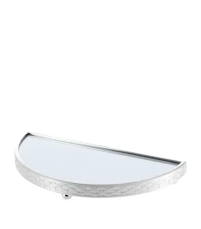 Christofle Silver-plated Sève D'argent Semi-circle Tray In Metallic