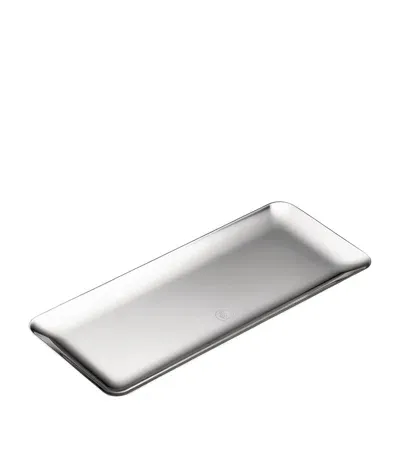 Christofle Silver-plated Silver Time Cake Dish In Gray