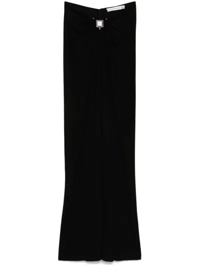 Christopher Esber Quartz-detailed Maxi Skirt In Black