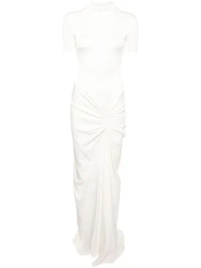 Christopher Esber Ruched Gown In White