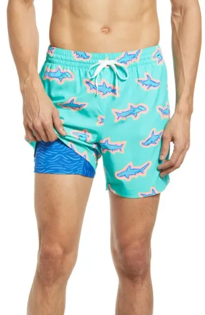 Chubbies Classic Lined 5.5-inch Swim Trunks In Mint